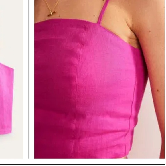 BODEN
Fitted Linen Strappy Top size 6 - Picture 5 of 11